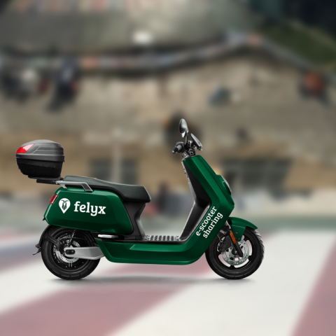 Felyx-scooter voor Depot Rotterdam